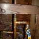 This is a quarter turn valve. When turned a quarter of a circle, the water is off/on. You may have a smaller chrome style of this under your sink that will work just as well.