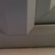 Mechanical joint on a pvc window