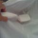 Once the area is dry, use a stiff brush to remove residual baking soda.