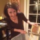 My good friend helping in the honey harvest!