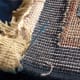 Fold over the fringe strip and continue sewing until the end.