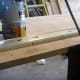 The routed edge, now flat and square to the top.