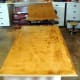 Desktop, painted with contact cement