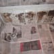 Spread newspapers out to protect carpet and walls.