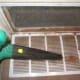 You can also try a leaf blower to spray away dust.