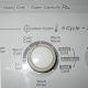 This dial set's the temperature of the water for the wash and then the rinse cycle.