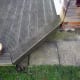 Angled decking for a convenient stepdown.