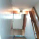 Stairs during wall painting.