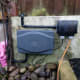 Waterproof switch and cable box to house the remote control unit and transformer for the RGB LED strip lighting.