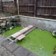 Dry laying the decking to test for fit.