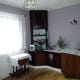 Room decorated; view of built-in corner unit.