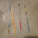 Small brushes for thin areas.