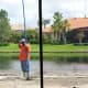 Here's the long pole for that part of the job. It meant that he could stand outside the poured section and reach across to smooth it out.