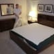 Remove last layer of plastic and allow the bed to sit at least three hours to make sure it has fully expanded.