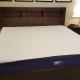 Here's the unrolled mattress. You can see it's still a little deformed. In the next few hours it seemed to get to it's full shape! Everything looks good so far!