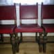 Four ornate chairs in our dining room which were surplus to the needs of the local university’s Chaplaincy.