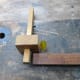 Marking out the ends with mortise and marking gauge to make the tenon joint.