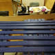 Boards stained and ready for assembly.