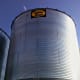 Though this is only an 18-foot diameter bin, filled with wheat it will exert well over 200,000 pounds on the bin and hopper. An excellent seal is necessary.