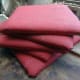 Five of the six seats to be reupholstered.