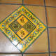 Yellow diamond decoration.