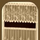 Lace cafe curtain with same-self valance