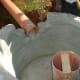 A bio-digester inlet chamber under construction.