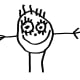 Image often produced by young children in the Draw-a-Person test.