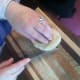 The right way to cut a bagel or muffin.
