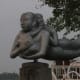 Statue by riverbank of Perfume River, Hue