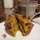 Pumpkin muffin with a cup of coffee