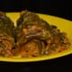 Colocasia (taro) leaf rolls