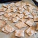 The completed baked crackers
