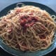 Tomato sauce made with tiny tomatoes (grape or cherry tomatoes)