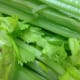 Fresh celery stalks
