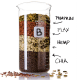Pumpkin seeds, flaxseeds, hemp seeds, and chia seeds are rich in omega-3 fatty acids. Omega-3 fatty acids help to benefit our mood and keep us free of the "after special occasion blahs".