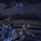 At the final part of the mission, before inserting the power source, facing the center from the point where you enter the room.