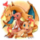 Charmander, Charmeleon, and Charizard