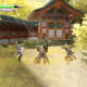 Battle before a Shinto shrine in Dawn of the Samurai.