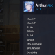 Arthur's Basic Stats at LVL 1.
