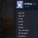 Arthur's stats at Max LVL.