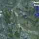 An aerial view of the Guardian Stones to the left and the Bandit Camp Ilinalta Foothills to the right, showing the path to take.