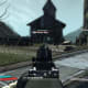 Aiming down the sights leads to increased accuracy.