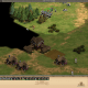 Searching above their town center for more villagers while uncovering deposits we can use later.