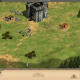 Using a castle to protect a valuable resource spot and tie up enemy units elsewhere.
