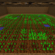 Growing crops in this underground farm only requires four blocks of water!