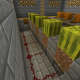 This automated melon farm uses sticky pistons to uproot ripe melons.