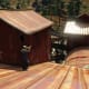 You can take cover anywhere up on the roof of the Sawmill, this is just one example.