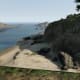 The vantage point from up on the hill.