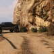 Park your Sandking, or large vehicle, like this along the dirt road.